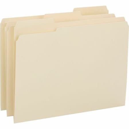 Business Source File Folder, Letter, 3/4in Exp., 14PT, 1/3in, Manila, 50PK BSN16515